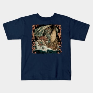 Water god art design gifts Kids T-Shirt